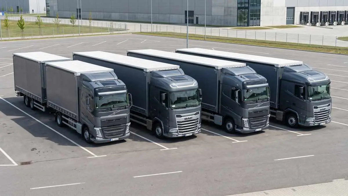 Автопарк RAYNEX DRIVE — Mercedes Actros, DAF XG+, MAN TGX, Scania S, Volvo FH 2021–2026 гг.